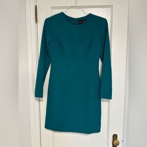 Donna Morgan Teal Long Sleeve Dress